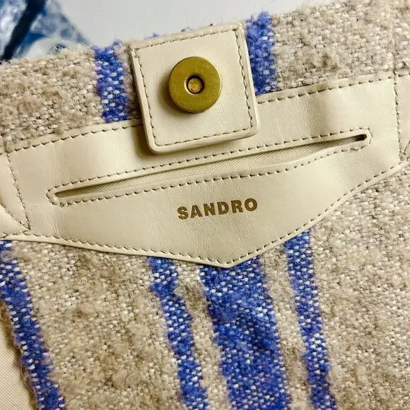 Sandro Striped Kasbah Tweedtote Bag$475 original retail